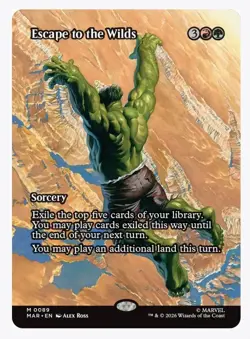 Escape to the Wilds (Borderless) Marvel Universe Eternal-Legal Regular 0089 - Image 1