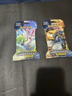 X2 Pokemon TCG Unbroken Bonds Sleeved Booster Packs - Image 1