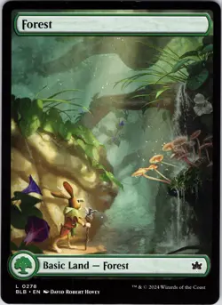 Forest (0278) 278 Land Bloomburrow Magic: The Gathering Near Mint - Image 1
