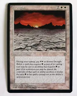 ►DROUGHT ►ICE AGE 1995 EISZEIT ►NM ►WHITE ►MAGIC THE GATHERING ►MTG DURRE - Image 1
