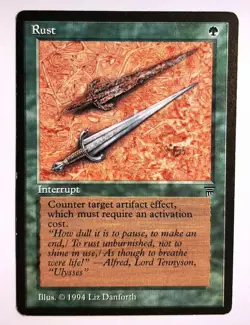 ►RUST ►LEGENDS 1994 ►EX ►GREEN ►MAGIC THE GATHERING ►MTG ROST - Image 1