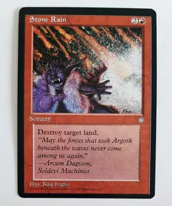 ►STONE RAIN ►ICE AGE 1995 ►NM ►RED ROT ►MAGIC THE GATHERING ►MTG STEINHAGEL - Image 1