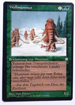 ►WOLLMAMMUT ►EISZEIT 1995 ►NM ►GRUN ►MAGIC MTG ►ICE AGE Woolly Mammoths - Image 1