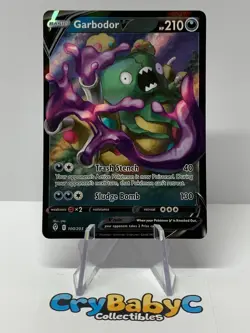 Pokemon Garbodor V 100/203 Evolving Skies Sword & Shield ULTRA RARE - Image 1