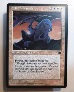 ►ABBEY GARGOYLES ►HOMELANDS 1995 ►NM ►WHITE ►MAGIC MTG ►Abteigargoylen - Image 1