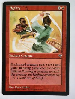 ►AGILITY ►MIRAGE 1996 ►RED ►NM ►MAGIC GATHERING ►ROT TRUGBILDER MTG - Image 1