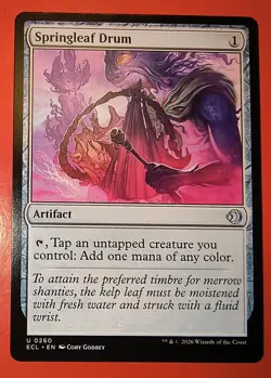 MTG, LORWYN ECLIPSED: 0260, SPRINGLEAF DRUM, UNCOMMON, REG. FINISH, NM/ ECL - Image 1