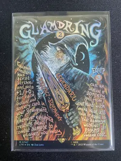 Glamdring | NM FOIL Borderless Poster | Lord of the Rings MTG - Image 1