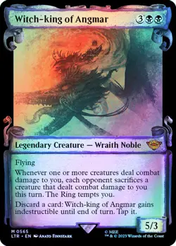 MTG WITCH-KING OF ANGMAR FOIL SHOWCASE SCROLL The Lord of the Rings NM - Image 1