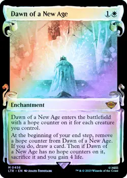 MTG DAWN OF A NEW AGE FOIL SHOWCASE SCROLL The Lord of the Rings NM - Image 1