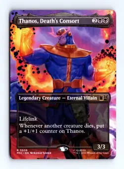 Thanos, Death's Consort (Borderless) 508 MTG Commander: Marvel Super Heroes MSC - Image 1