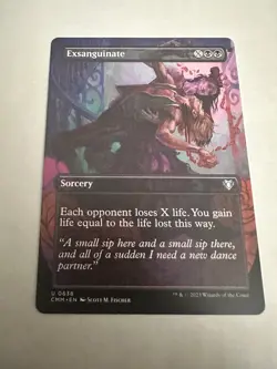 Exsanguinate (Borderless) #638 (NM) Commander Masters CMM Magic MTG - Image 1