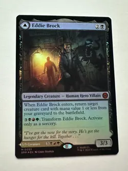 MTG Eddie Brock / Venom, Lethal Protector Foil Nm Marvel's Spider-Man - Image 1