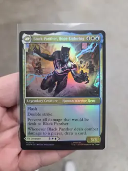 Mtg Marvel Black Panther Hope Enduring / King T'Challa Double Sided Foil M 0219 - Image 1