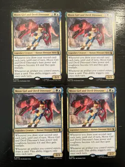 Moon Girl and Devil Dinosaur X4X NM Marvel Super Heroes MSH Magic the MTG - Image 1