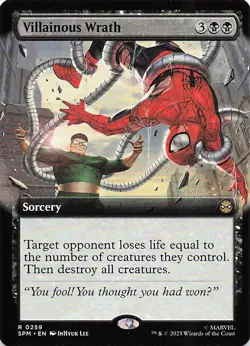 Villainous Wrath (Extended Art) R Marvel's Spider-Man 259 NM - Image 1