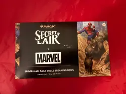 MTG Secret Lair Drop x Marvel's Spiderman Daily Bugle Breaking News Rainbow Foil - Image 1