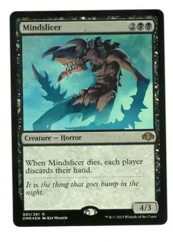 MTG Mindslicer 91 Rare Dominaria Remastered Magic The Gathering Foil - Image 1