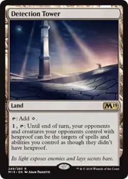 1x Detection Tower MTG - Core Set 2019 - Light Play - Image 1