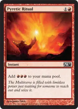 MTG Pyretic Ritual, Moderate Play, English Magic 2011 - Image 1