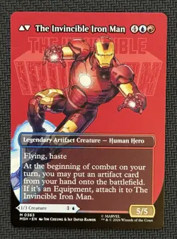 MTG Marvel Super Heroes Tony Stark Borderless 0363 Non-Foil - Image 2