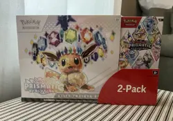 Pokemon Prismatic Evolutions 2-Pack Elite Trainer Box + Booster Bundle, Sealed - Image 1