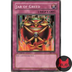 Yugioh Jar of Greed SKE-047 Common 1st Edition LP - Image 1