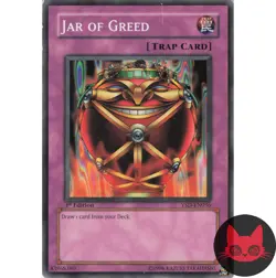 Yugioh Jar of Greed YSD-EN036 Common 1st Edition LP - Image 1