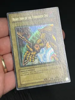 Yugioh Right Arm of The Forbidden One Wavy LOB-122 Original Print 2002 - Image 3