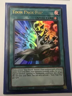⁠Yugioh Toon Lot 1st Ed Toon Page-Flip TOCH-EN004 Black Luster Soldier NM⁠ - Image 4