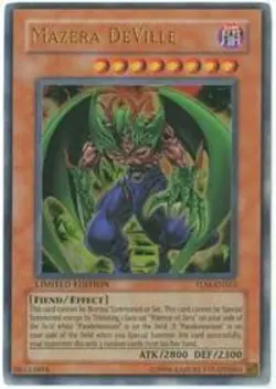 Mazera DeVille TLM-ENSE3 Ultra Rare The Lost Millennium Yu-Gi-Oh Limited NM/M - Image 1
