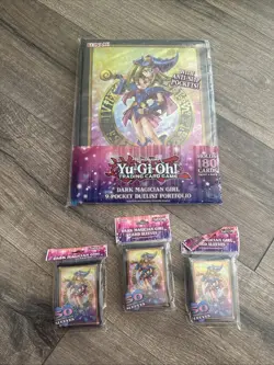 Yu-Gi-Oh Dark Magician Girl Binder And Sleeves Official Japan Collectors - Image 1