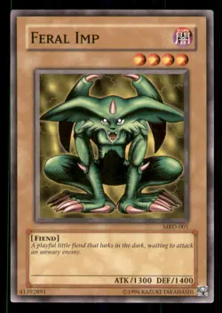 Yugioh Feral Imp #MRD-001 Metal Raiders LP - Image 1