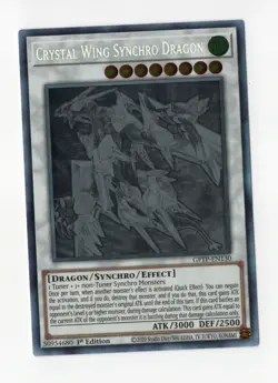 Crystal Wing Synchro Dragon (Ghost Rare) GFTP-EN130 1st Edition VLP/NM - Image 1