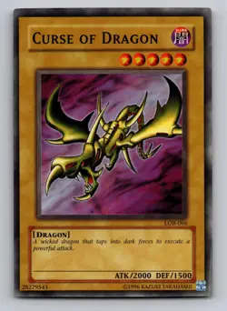 Curse of Dragon LOB-066 The Legend of Blue Eyes White Dragon Unlimited NM - Image 1