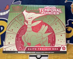Pokemon TCG Scarlet & Violet Temporal Forces Iron Leaves ETB Elite Trainer Box - Image 1
