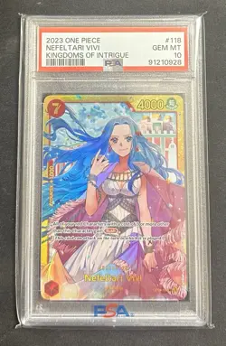 2023 One Piece Nefeltari Vivi Kingdoms Of Intrigue #118 Gem Mint Psa 10 - Image 1