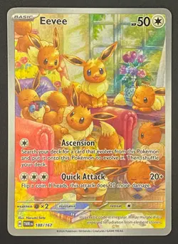 Eevee 188/167 - Illustration Rare - Twilight Masquerade - NM/M - Pokemon TCG - Image 2