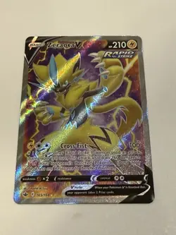 Pokemon TCG Zeraora V 165/198 Chilling Reign Ultra Rare Holo Full Art 210HP J - Image 1