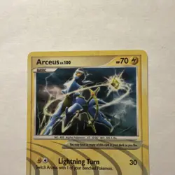 Arceus Lv. 100 Electric Type Rare Holo Pokemon Card 2009 - AR6 - Image 3