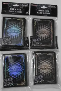 YUGIOH! DARK HEX CARD SLEEVES / DECK PROTECTOR(X200) - FREE UK P&P - Image 1