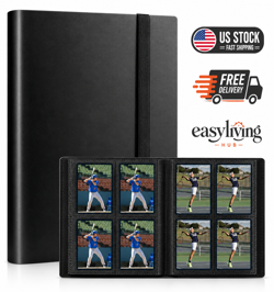Small Card Binder with Waterproof Pages for 160 Trading Cards (Black) New - Image 1