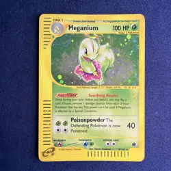 Meganium 18/165 Holo Rare - Expedition Base Set 2002 - Vintage Pokemon Card WOTC - Image 1