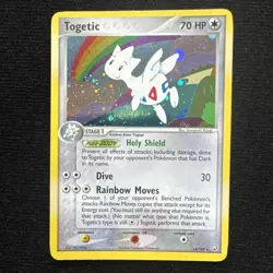 Pokemon TCG Togetic Holo Rare Card 14/109 Team Rocket Returns Ex-NM - Image 1