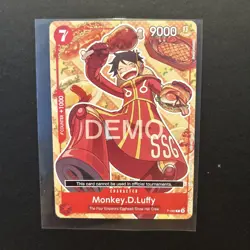 Monkey.D.Luffy DEMO P-080 One Piece Promotion Card. Rare example of the P-080 - Image 1