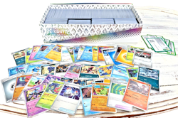 Large Pokemon TCG Bulk Lot in Prismatic Evolutions ETB Box – Estimated 500+ Card - Image 5