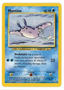 Mantine 64/111 Neo Genesis Pokemon Card - Image 1