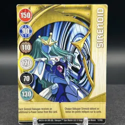 Sirenoid 12/48c BA255-GA-SM-GBL Gold Gate Bakugan Battle Brawlers Card - Image 1