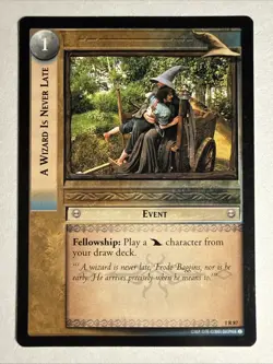 Decipher Lord of the Rings TCG A Wizard Is Never Late Rare Card 1R87 - Image 1