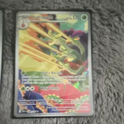 Nintendo Pokemon TCG Scarlet & Violet 4-Card Illustration Rare Holo Lot - Image 4